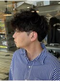 #MEN’S HAIR#サーフカール#刈り上げセンターパート#フェード