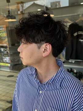 スウェル 柏店(Swell) #MEN’S HAIR#サーフカール#刈り上げセンターパート#フェード