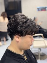 アッシュ 桜木町店(Ash)&nbsp;横浜/桜木町/ニュアンスパーマ/センターパート/メンズパーマ