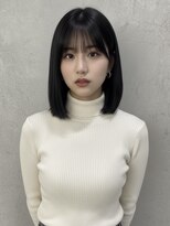 アクタノイドエット(acta noid etto)&nbsp;タッセルボブ　ミディアムヘア/暗めカラー/姫路駅