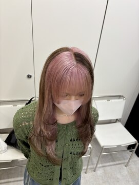 ディジョン(Dijon) 韓国顔まわりレイヤーカットグレージュオリーブベージュブラウン