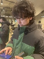 ビビト(bibito)&nbsp;bibito デジタルパーマネオソバージュ　メンズマッシュウルフ