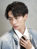 エイド 本店(aid) シャドウパーマアップバングマッシュショートツイストスパイラル