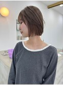 ミニボブ × ミルクティーグレージュ