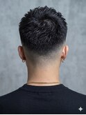 王道アップバングフェード