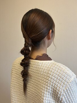 ユニックス イオンレイクタウン店(UNIX) 【後ろ姿で差がつく！】こなれローポニーアレンジ/ヘアセット
