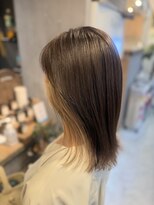 アトリエナガノツー 千葉富士見店(atelier nagano 2)&nbsp;スモーキーベージュ×イヤリングカラー【千葉/千葉中央】
