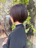 クリーク ボイス ヘアー 東原店(CLIQUE voice hair)&nbsp;透明感ダークブラウン/ショート/レイヤーカット