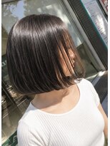 アッシュ 川崎店(Ash)&nbsp;20代30代40代『切りっぱなしボブ×髪質改善縮毛矯正』Ash川崎店