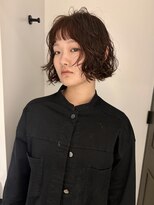 ロールアップスリーブス(ROLL UP SLEEVES)&nbsp;ボブパーマ /　マロブラウン