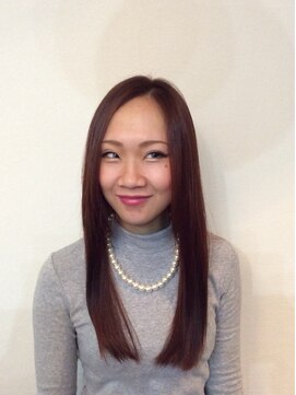 タムロ美容室(TAMURO) 女度高めのセンターパートロング