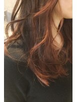 ヘアーデザイン ヴィフ(HAIR DESIGN vif) お客様スタイル☆アプリコットレッド