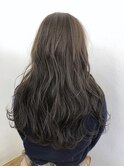 ブリーチなしの透明感抜群アッシュグレー