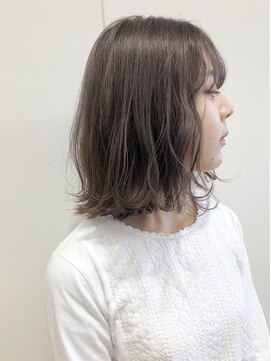 モリオフロムロンドン 大宮店(morio from London) 【morio坪井】透明感たっぷりシアグレージュ×外ハネミディ