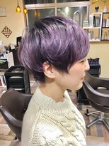 サムブリッジ(SOMEBRIDGE)&nbsp;ハンサムショート×グラデーションピンクグレー(SOMEBRIDGE亀有)