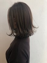ジュエ ヘアー デザイン(Jue hair design) オリーブグレージュ切りっぱなしBOB