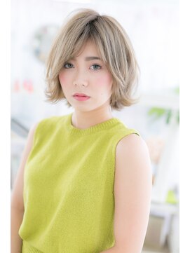 ミック 日暮里店(miq) ラフ&セクシー★外ハネ無造作ミディa