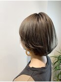 Lien☆グレーブラウン×ショートマッシュ×耳かけショート