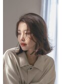 テラコッタ/韓国風ヨシンモリ/流れるレイヤー/前髪カール[銀座]