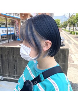 シャンプーボーイアネックス(SHAMPOO BOY Annex) ブルーブラック×ホワイトシルバー