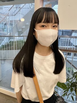 カサネ(casane) ワイドバング×地毛風カラー