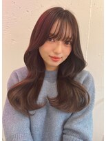 ルームバイシー 新宿(Loom. by Sea)&nbsp;くびれヘア/韓国ヘア/ワンホンヘア/ツヤ感カラー/ブラウンカラー