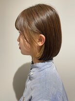 アルフレッド 桜本町店(alfRed) 大人ガーリー インナーカラー 愛されショート 丸みボブ