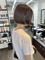ヘアーサロン アウラ(hair salon aura)&nbsp;【aura】ミニボブ/ぱっつんボブ/オリーブグレージュ
