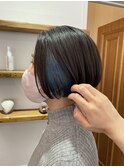 【堀口】インナーカラー×マリンブルー