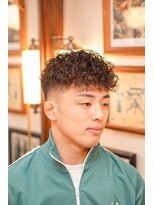 バーバーショップ ダリー(BARBERSHOP DALIE) メンズショートスタイルプードルパーマ爽やかメンズショート