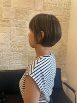 ヴァン カウンシル 川口店(VAN COUNCIL)&nbsp;小顔カット大人ショートボブ×艶カラーブラウン ハイライト#1