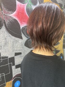 ジェミンク(GEMINK) ピンクベージュ＋ウルフカット