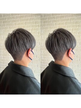 アボックス(abox) シルバーアッシュメンズマッシュ