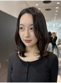 ウェーブミディアムメルティカラー×レイヤーカット韓国[横浜]