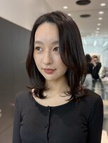 ロンドシエル 横浜(Lond ciel)&nbsp;ウェーブミディアムメルティカラー×レイヤーカット韓国[横浜]