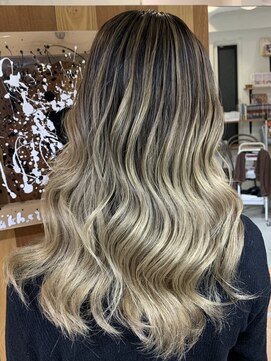 アンククロス 渋谷(ANKH CROSS) バレイヤージュ/バレイヤージュカラー/ブロンド/外国人風/渋谷