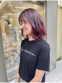 ボブ×ラベンダーピンクパープル グラデーション