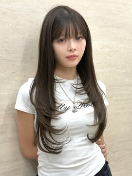 パルス ヨコハマ(PULSE yokohama) 韓国オンニレイヤーカット/ワンカール/オリーブブラウン