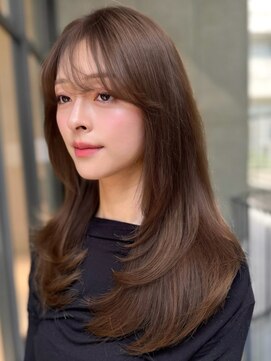 ロビー 表参道(ROBBY) ミディアムレイヤーカット/20代30代40代/顔周りカットワンカール