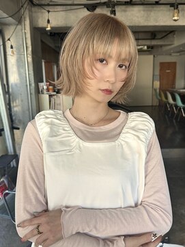 ノラジャーニー(NORA Journey) 上田/レイヤーボブウルフカット顔周りレイヤーハイトーン