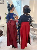 袴着付け/袴/卒業式着付け/着物/袴着付/袴ヘアセット/袴ヘア