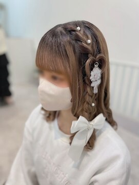 ヘアセットサロン ミント(Hair set salon MINT) ハート編みおろし☆