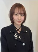 次のカラーチェンジも簡単レッドブラウンハッシュボブ