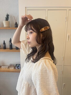 メルト 京橋店(melt) 柔らかい顔周りパーマ風スタイリング