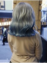 バディヘアーサロン(BUDDY HAIR SALON)&nbsp;グラデーション/水色/ブリーチカラー