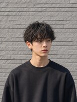ルシード スタイル リコット(Lucido Style Ricotto)&nbsp;マッシュ波巻きスパイラルパーマメンズパーマトレンド清潔感眉毛