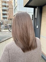 ヘアーサロン トゥリークル(Hair Salon Treacle)&nbsp;ブリーチなしミルクティーベージュカラー