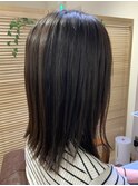 ミディアムストレートスタイル