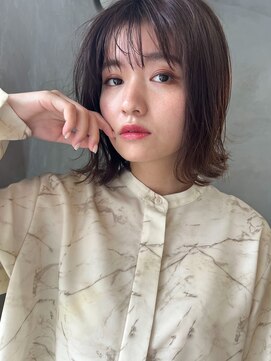 ロア ヘアーコーディネート 三条烏丸店(LoRE hair coordinate) Lore☆切りっぱなしボブ／ラベンダー