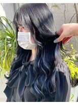 ウーロス(uros.) 【SENA】アッシュブラック インナーシルバー シールエクステ